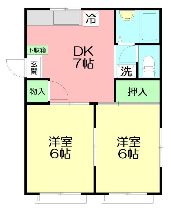 サンハイツ湘南 105号室 間取り