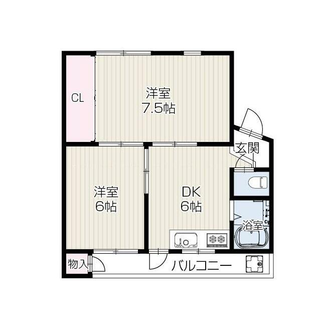 川上第一団地　16号棟 間取り図