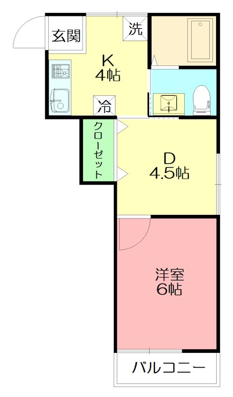 Luana東海岸 201号室 間取り