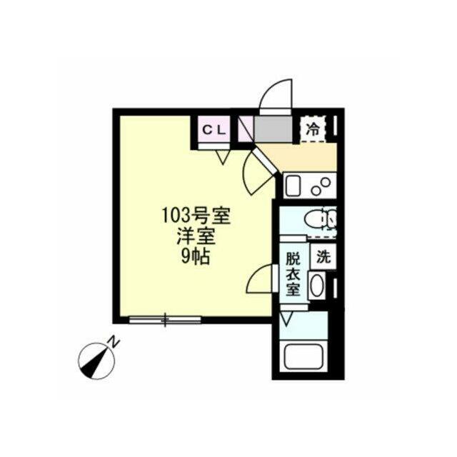 ベイルームグロース桜ヶ丘 103号室 間取り