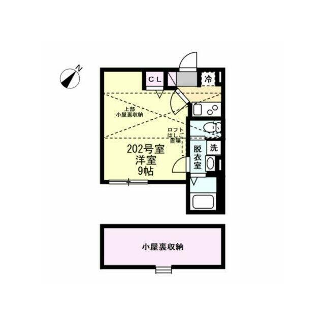 ベイルームグロース桜ヶ丘 202号室 間取り