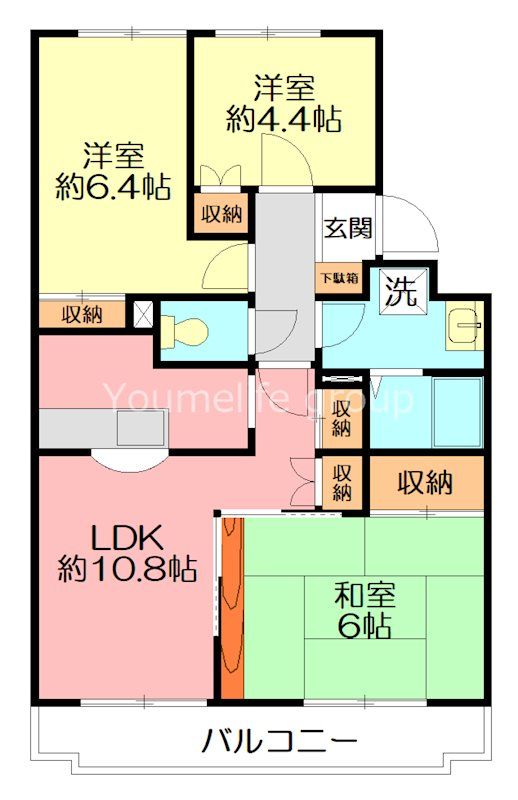 プチフォーレ高森　Ⅰ 302号室 間取り
