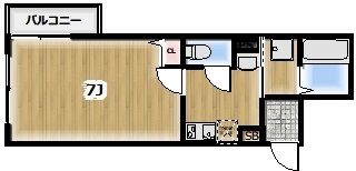 Rutile厚木 203号室 間取り