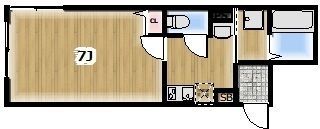 Rutile厚木 103号室 間取り