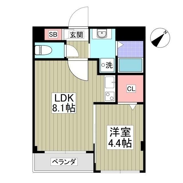 ラドデルリオ厚木２４６ 403号室 間取り