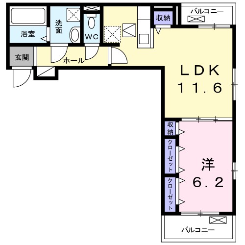 メゾン・ド・ボヌールＫ 間取り図
