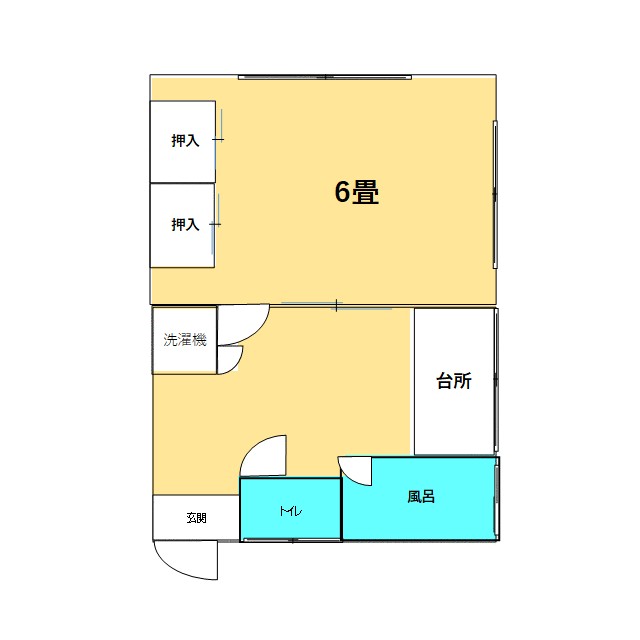 石垣荘 5号室 間取り