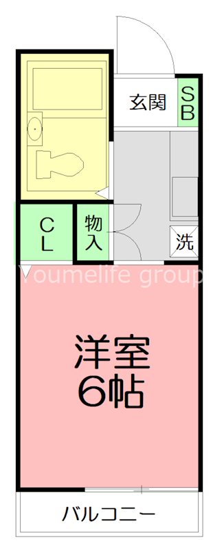 FawnHeights（フォーンハイツ）  106号室 間取り
