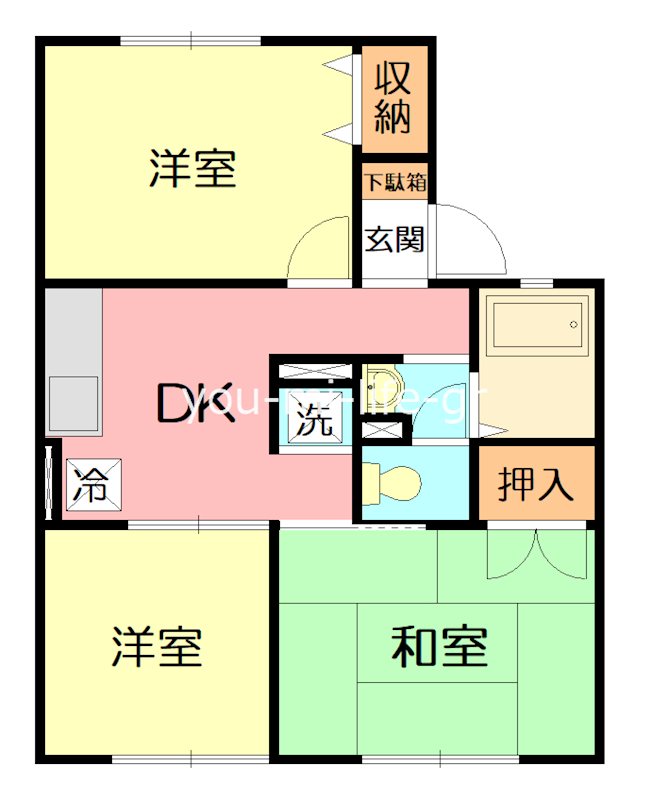 ハイツ須藤Ⅰ 202号室 間取り