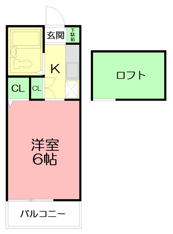 ヴェルデメゾンB 214号室 間取り