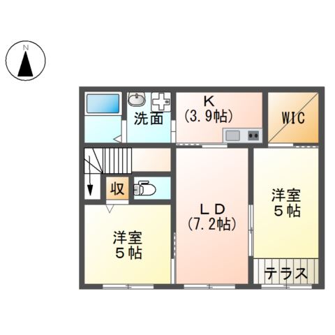 大磯町生沢アパート新築工事 間取り