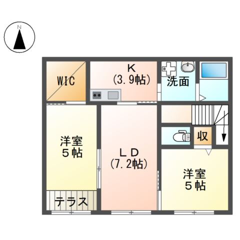 大磯町生沢アパート新築工事 間取り