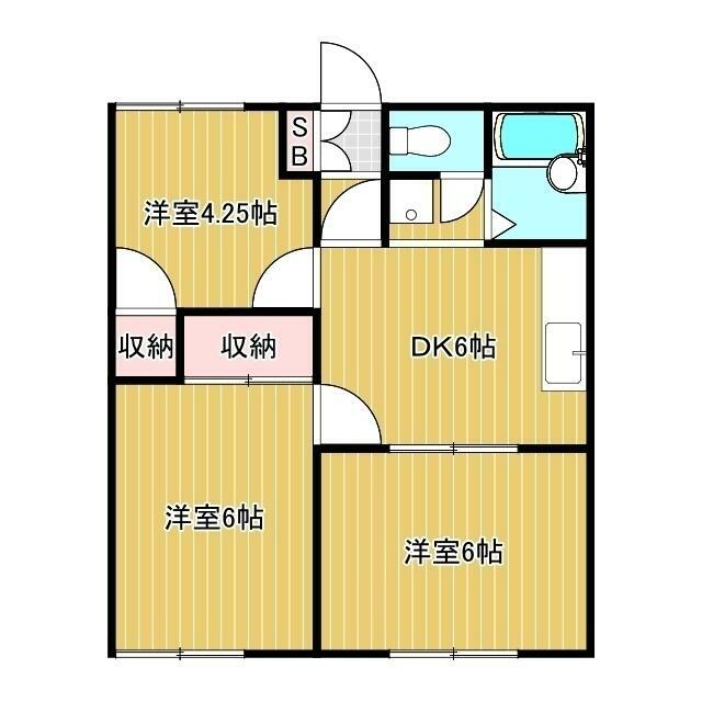ソレーユほとがや 101号室 間取り