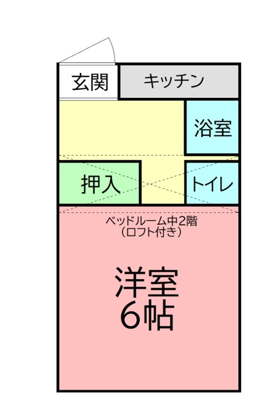 小泉アパートNo.8 16号室 間取り