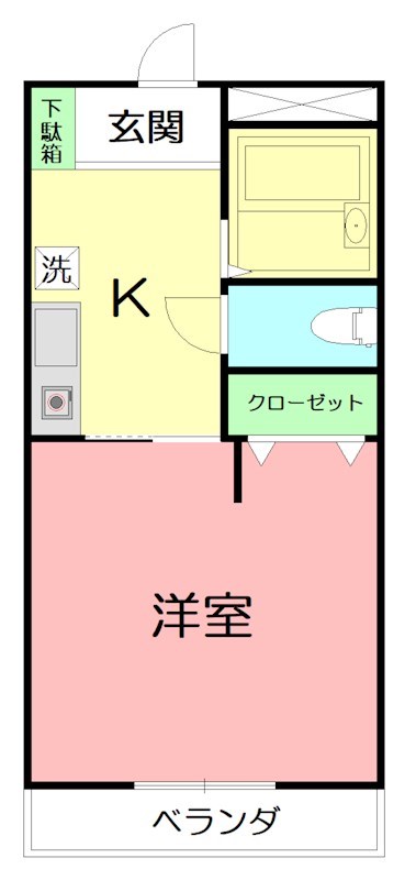 エミナール広稜 105号室 間取り