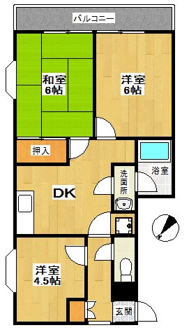 レジデンス加山 301号室 間取り