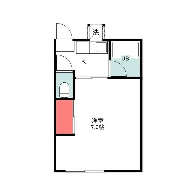 Ｃｏｒａｌ　Ａ 201号室 間取り