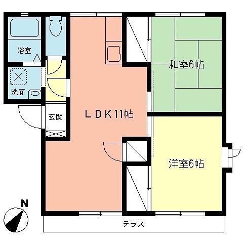 ハイム藤友Ａ 102号室 間取り