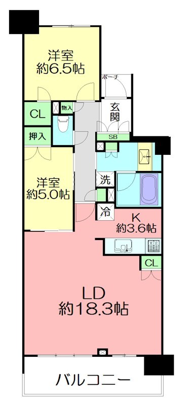 プラウド鵠沼橘 904号室 間取り