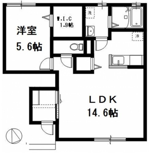 エルメゾン桜山 101号室 間取り
