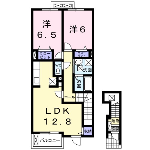 柚子の木ハイム 203号室 間取り