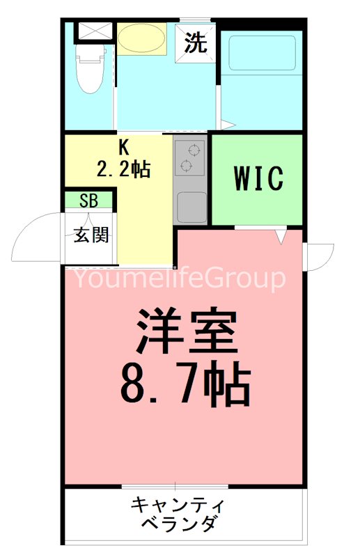 ザ・プレイス藤沢 203号室 間取り
