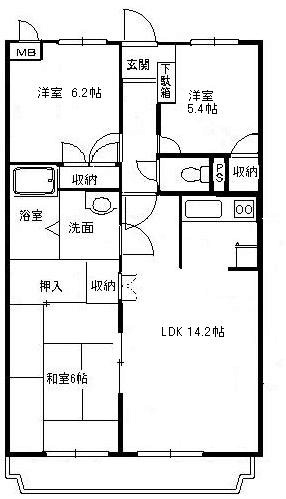 UNO　PALACE 間取り