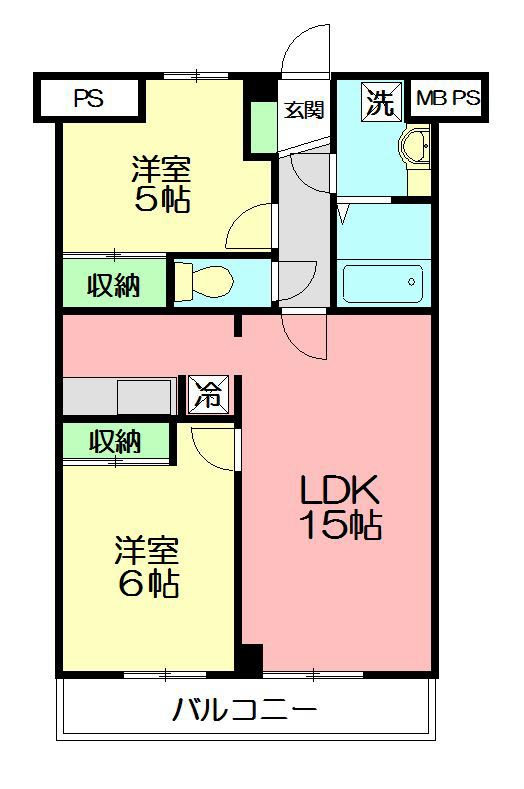第7山洋ビル 602号室 間取り