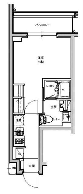 プライマル片瀬江ノ島 404号室 間取り