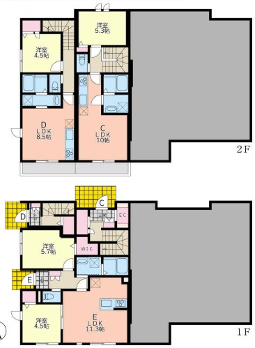 仮）鎌倉市佐助賃貸計画 C号室 間取り