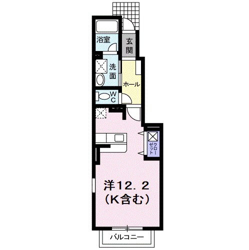 ソレイユ壱番館 104号室 間取り