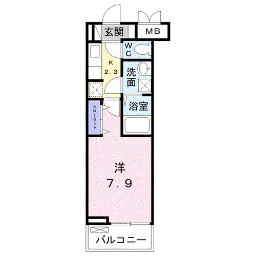 エスポアメゾン 303号室 間取り