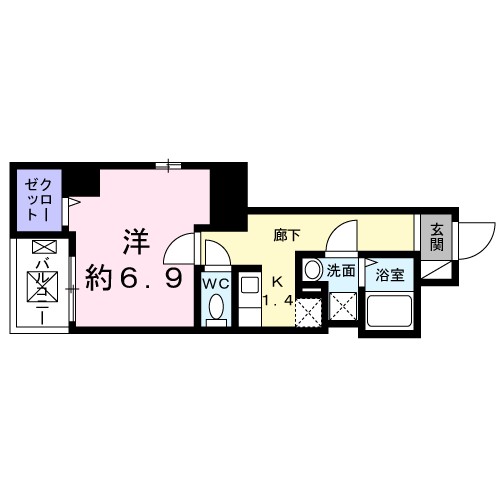 パークシティ本厚木 602号室 間取り