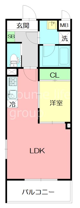 グリーンヴィラ湘南 501号室 間取り