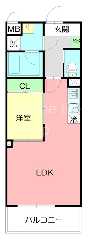 グリーンヴィラ湘南 502号室 間取り