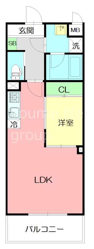 グリーンヴィラ湘南 503号室 間取り
