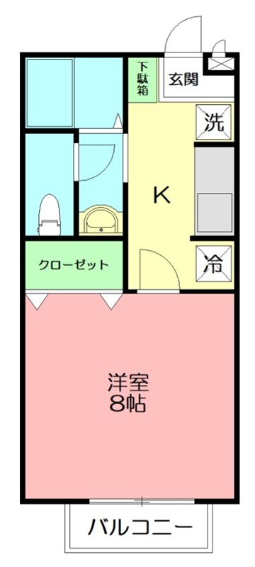 ルミエール 101号室 間取り