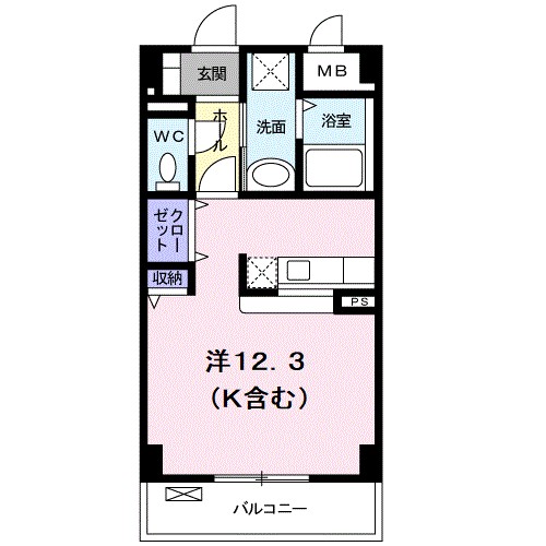 ジュネス　ヴィラ 203号室 間取り