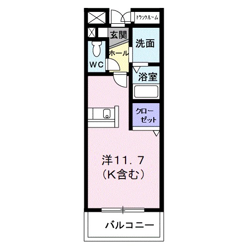 エタニティローズ 204号室 間取り