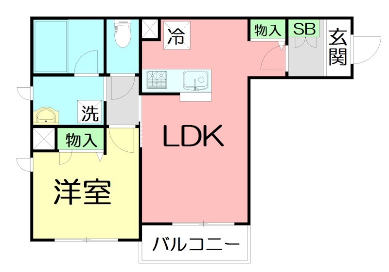 ララ・メゾン 303号室 間取り