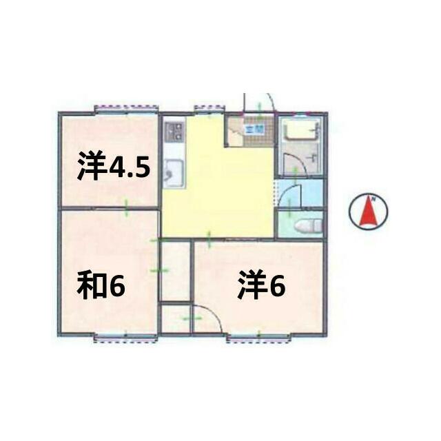 スカイハイツＩ 103号室 間取り