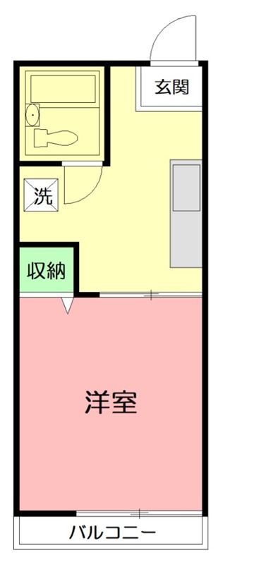 かなでホーム 2F号室 間取り