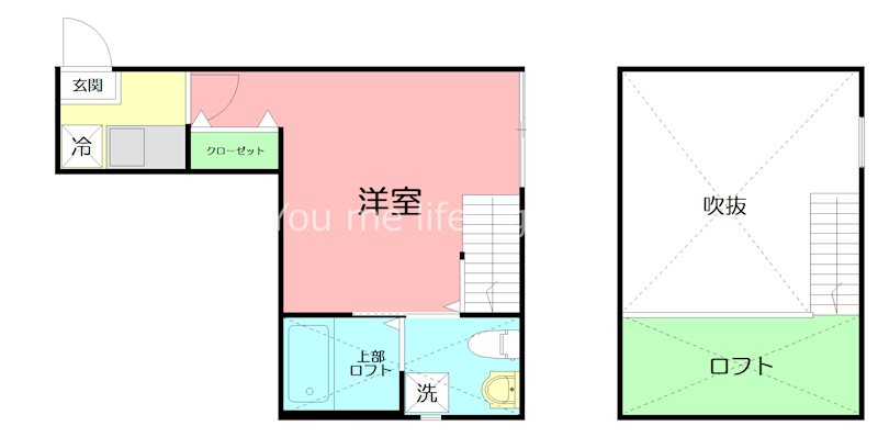 Oakville　藤沢 102号室 間取り