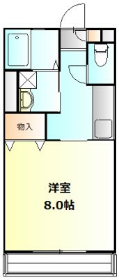 ソレイユ 201号室 間取り