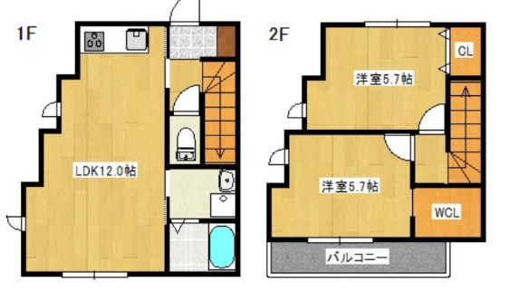 NivI 1号室 間取り