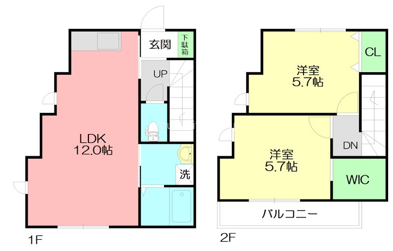 NivI 1号室 間取り