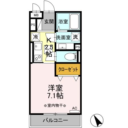 メゾン・ド・ゆめが丘 間取り図