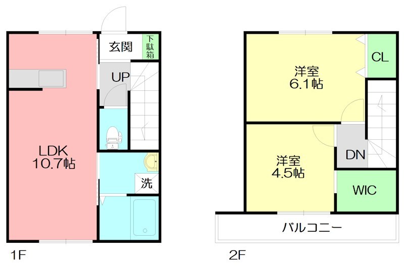 NivI 2号室 間取り
