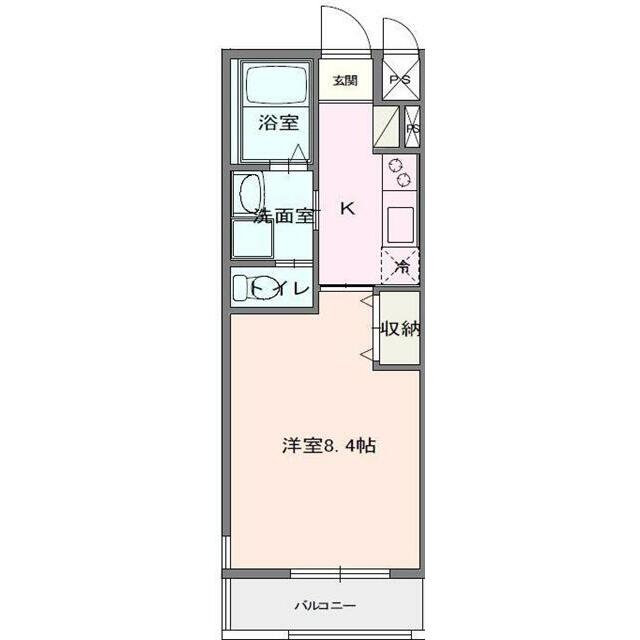 Ｌａ　Ｃｕｒａｃｉｏｎ戸塚 206号室 間取り