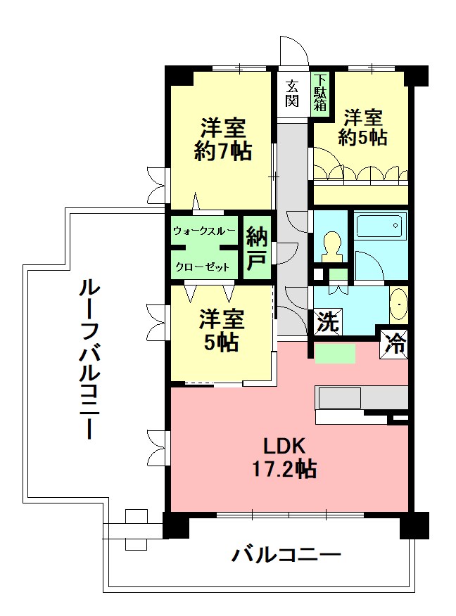 ヴェレーナ鎌倉大船 4F号室 間取り